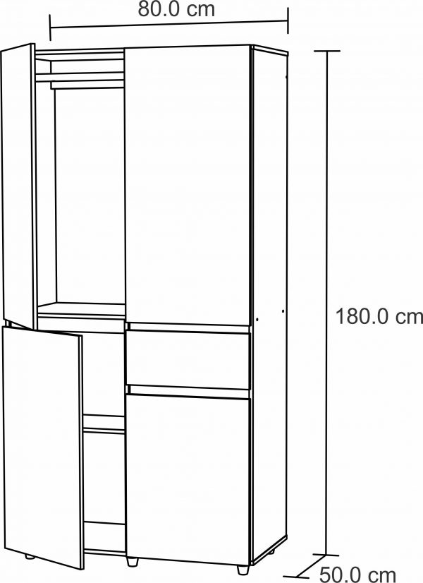 Inval Closet with 4-Doors - AM23723 - Image 6