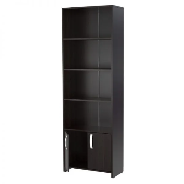 INVAL 4-SHELF BOOKCASE WITH 2 DOORS - Image 5