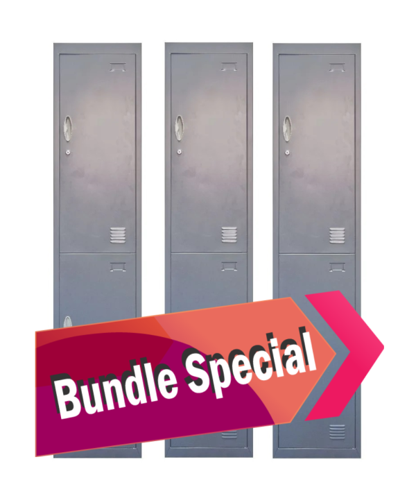 3 Two-Door Locker Bundle