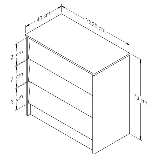 INVAL COM 10028 Chest of Drawers - Image 3