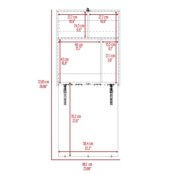 Kaplar Wall Mounted Folding Desk - Image 5