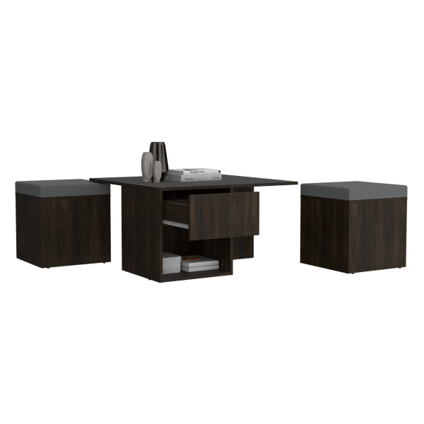 Lucien Coffee Table with Stools - Image 9