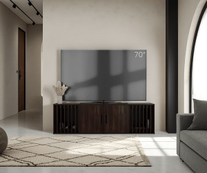 Brown 75" TV Stand