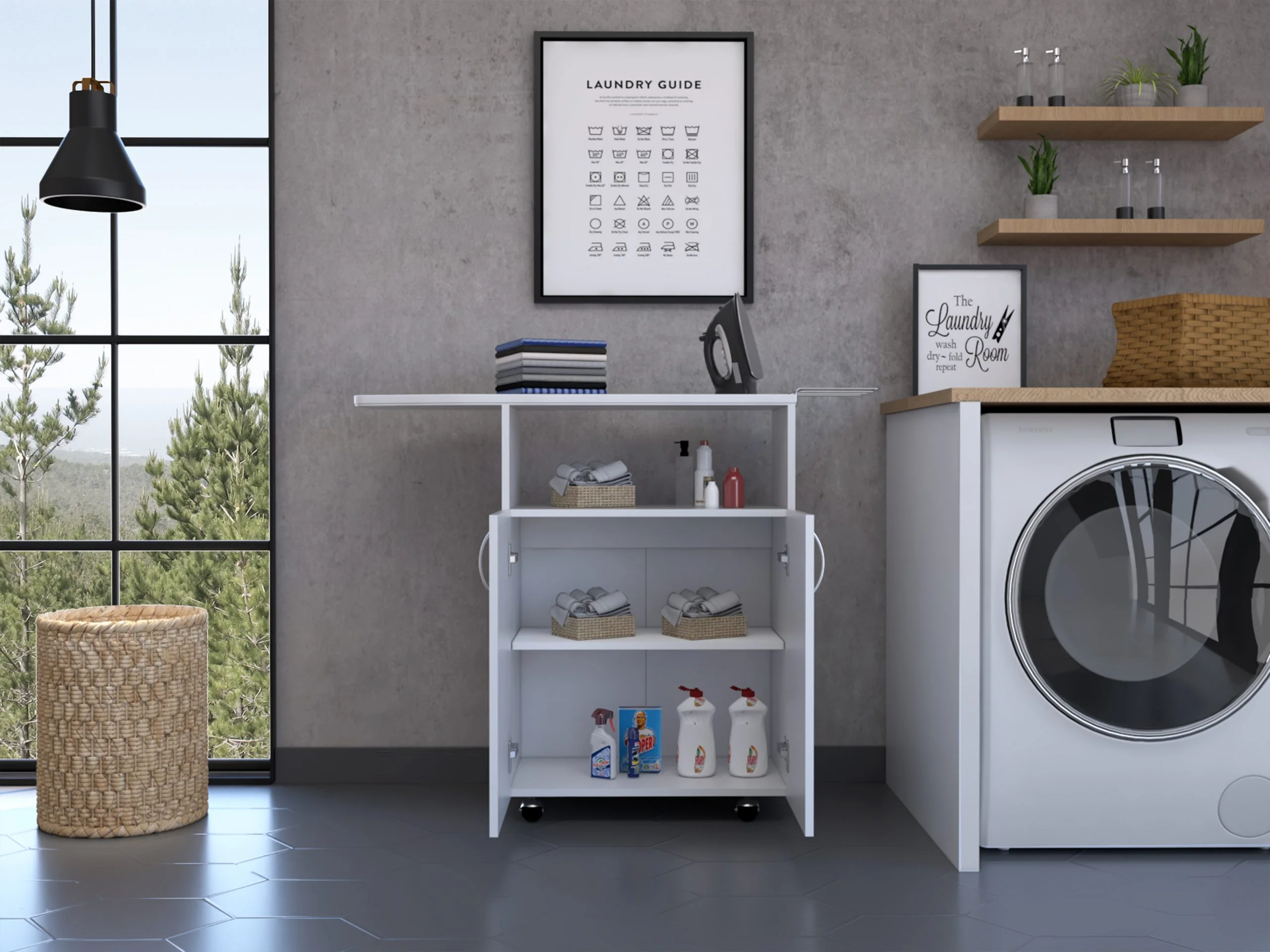 Urano Ironing Table Cabinet - Image 3