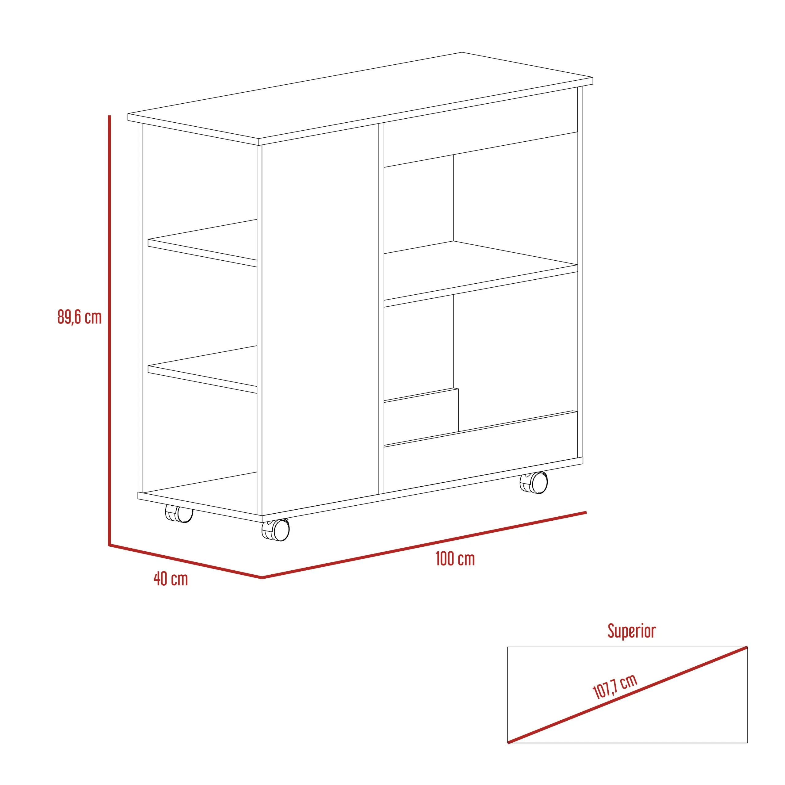 Nigella Kitchen Cart - Image 4