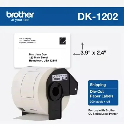 DK1202 SHIPPING PAPER LABELS (62MM X 100MM) - Image 3