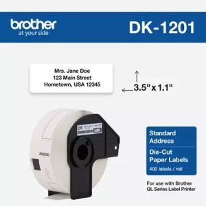 DK1201 Standard Address White Paper Labels