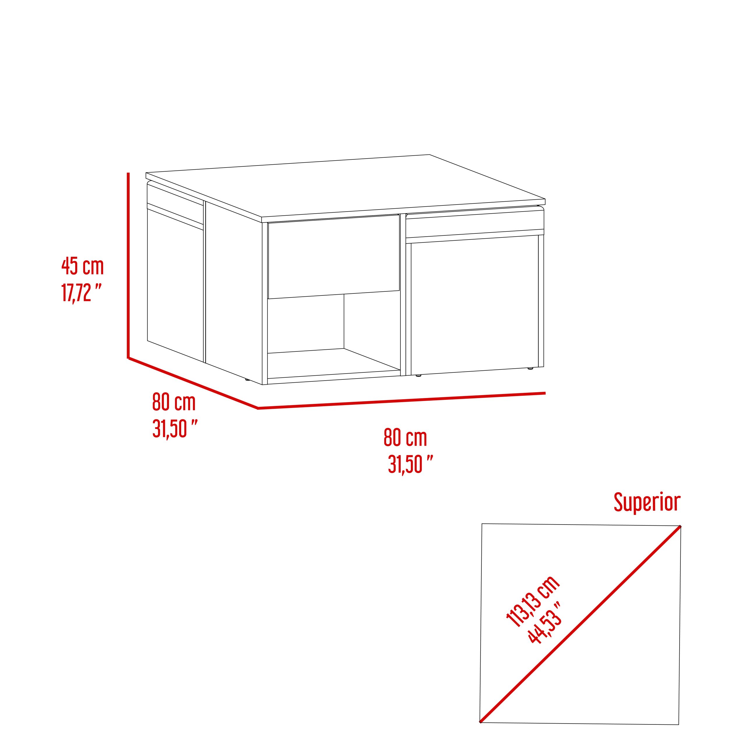 Lucien Coffee Table with Stools - Image 5