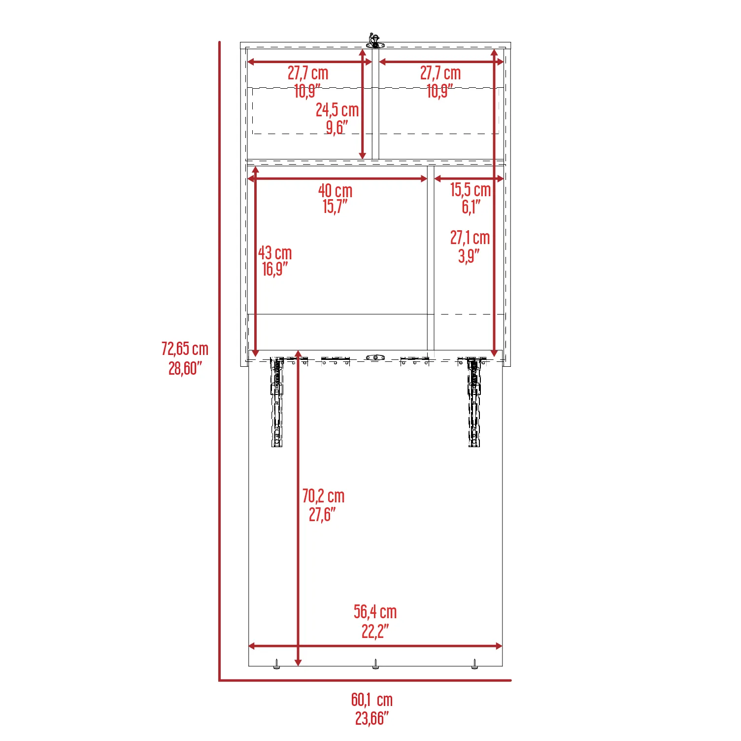 Kaplar Wall Mounted Folding Desk - Image 5