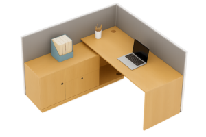 FH-SY-01 L-Shaped Cubicle with Partition