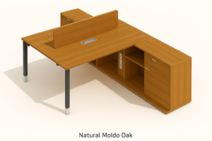 FH-LG-SD24 : 2-Person L-Shaped Workstation