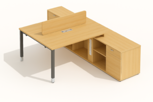 FH-LG-SD24 : 2-Person L-Shaped Workstation